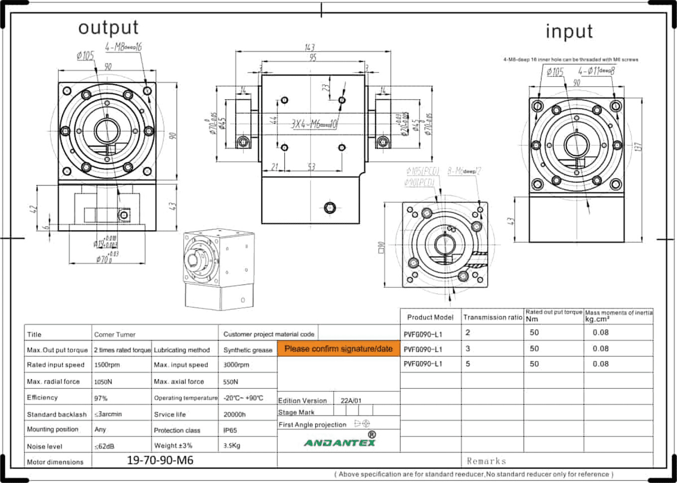 Andantex pvfg090 -5 cổ góp hai lỗ trong ứng dụng hóa dầu-01