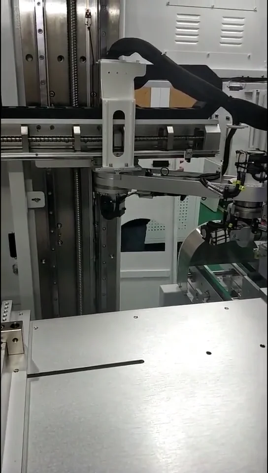 Two-axis workpiece loading and unloading mechanism using ANDANTEX CS25 harmonic reducers